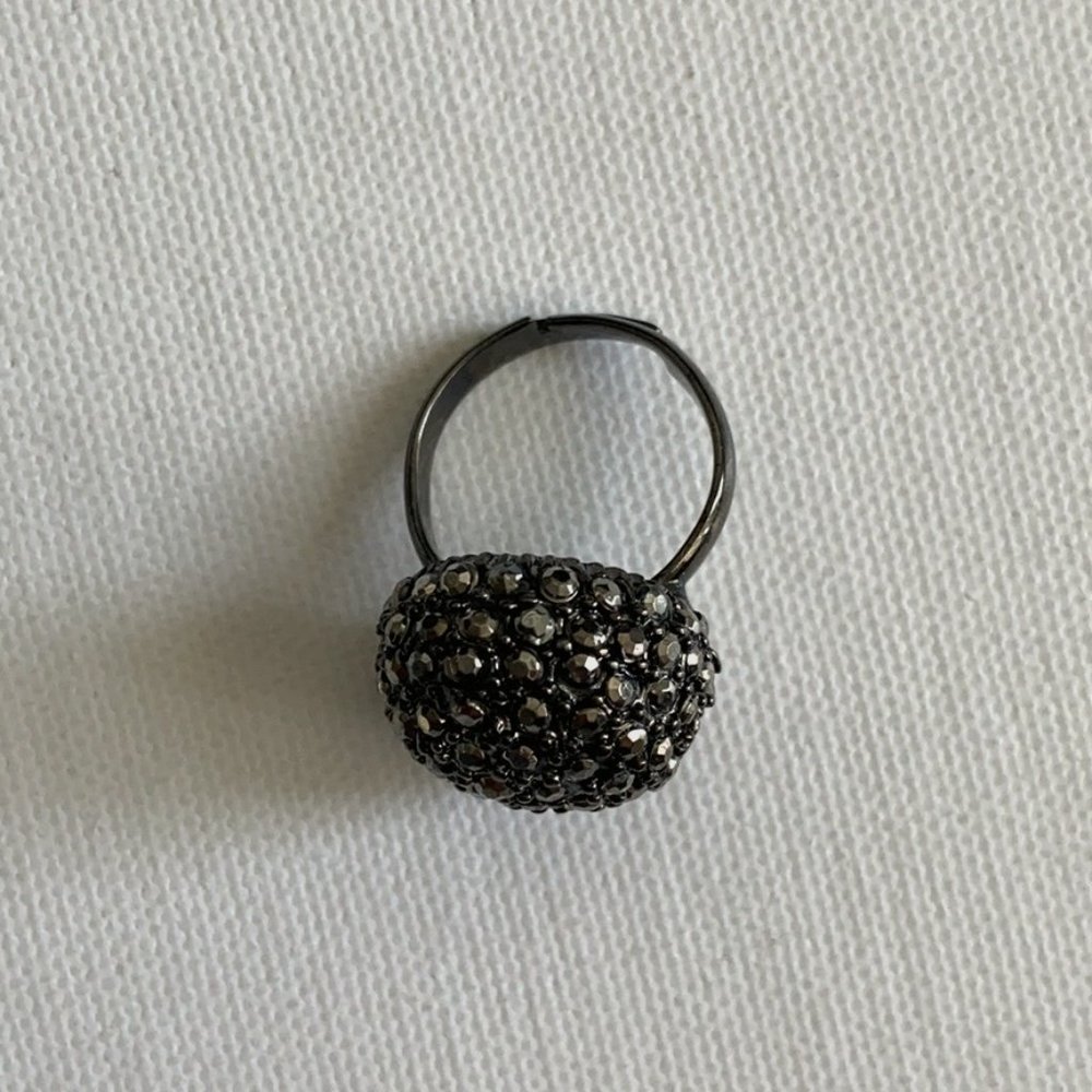 Black Bauble Ring